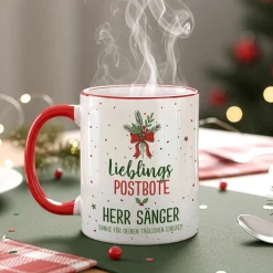 Personalisierte Weihnachtstasse für Lieblingsmenschen mit Wunschtext | Geschenk für Weihnachten