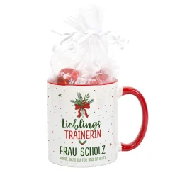 Personalisierte Weihnachtstasse für Lieblingsmenschen mit Wunschtext | Geschenk für Weihnachten