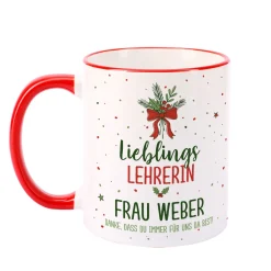Personalisierte Weihnachtstasse für Lieblingsmenschen mit Wunschtext | Geschenk für Weihnachten