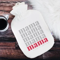 Personalisierte Wärmflasche als Geschenk zum Muttertag | Mama Motiv