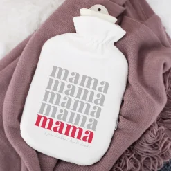 Personalisierte Wärmflasche als Geschenk zum Muttertag | Mama Motiv
