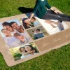 Personalisierte XXL Kuscheldecke mit 5 Foto & Wunschtext | Sherpadecke 150x200cm