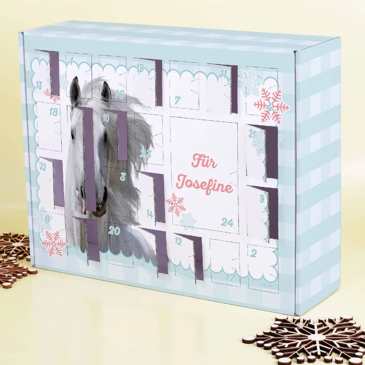 Pferde Adventskalender zum Selbstbefüllen