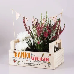 Pflanzkiste als Dankeschön für Erzieher