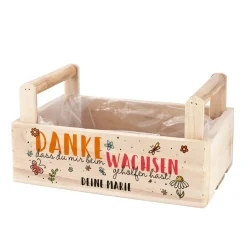 Pflanzkiste als Dankeschön für Erzieher