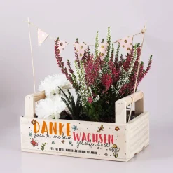 Pflanzkiste als Dankeschön für Erzieher