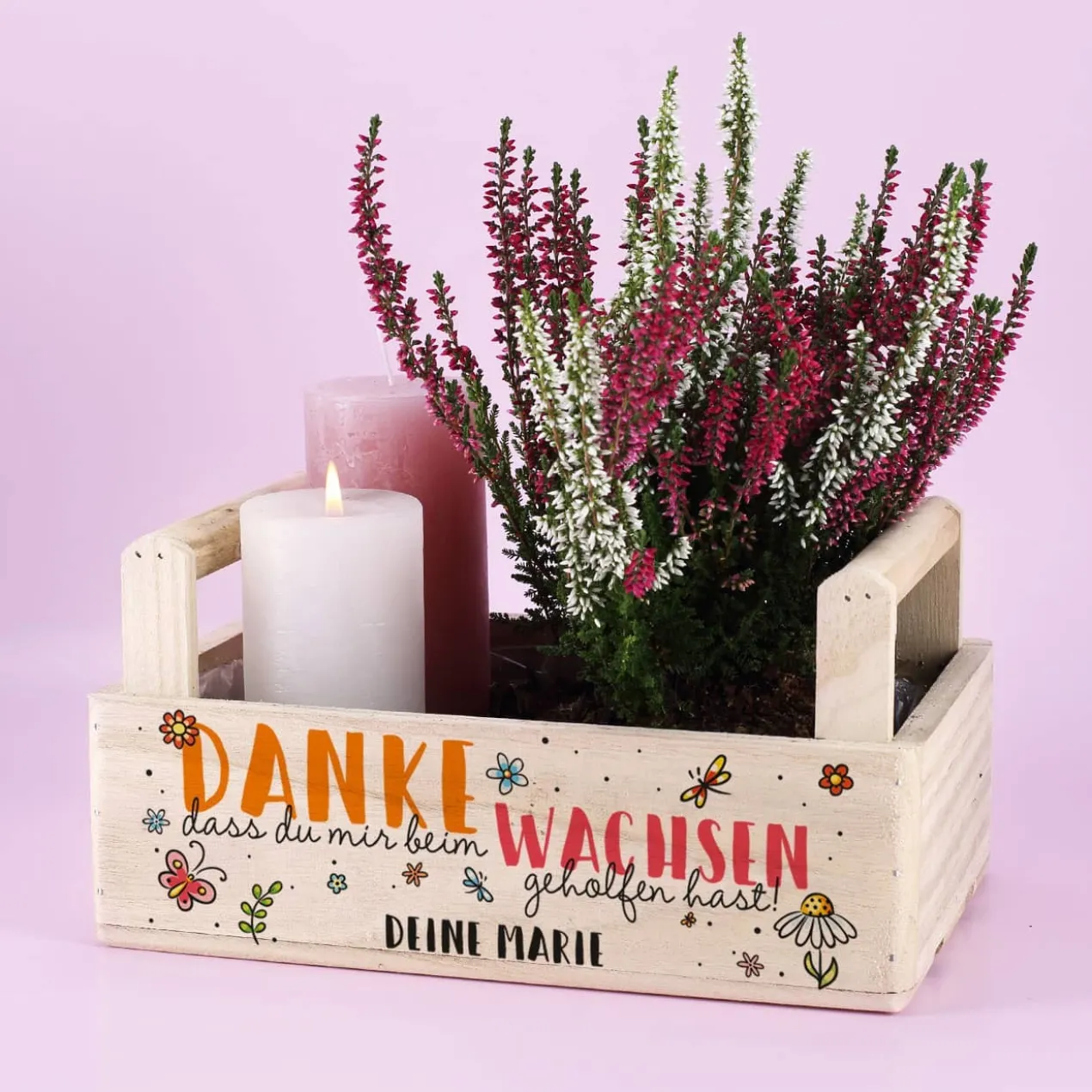 Pflanzkiste als Dankeschön für Erzieher