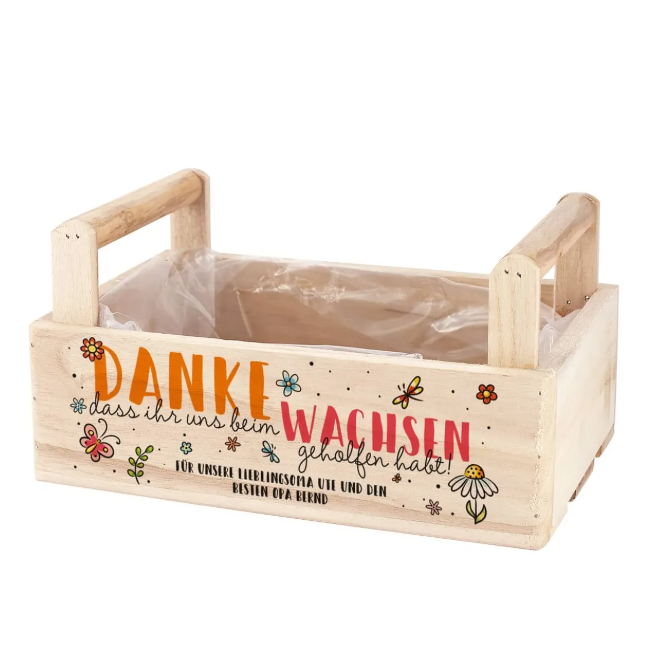 Pflanzkiste als Dankeschön für Erzieher