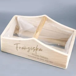 Pflanzkiste mit 1 Griff und persönlicher Gravur
