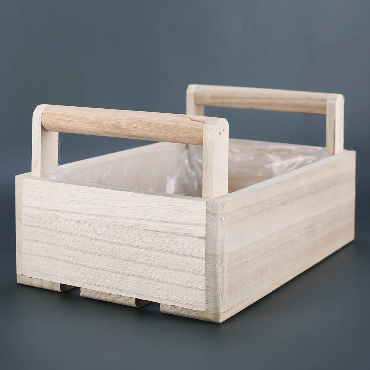 Pflanzkorb aus Holz zum Muttertag mit Blumenmotiv | Geschenkverpackung & Pflanzkiste in 3 Varianten