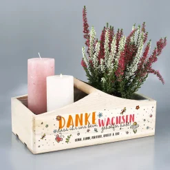Pflanzkorb für Erzieher - Danke, dass du uns beim Wachsen geholfen hast!