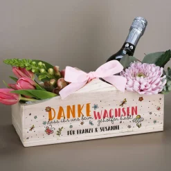 Pflanzkorb für Erzieher - Danke, dass du uns beim Wachsen geholfen hast!