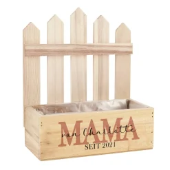 Pflanzkorb Zaun für die beste Mama mit persönlichem Aufdruck