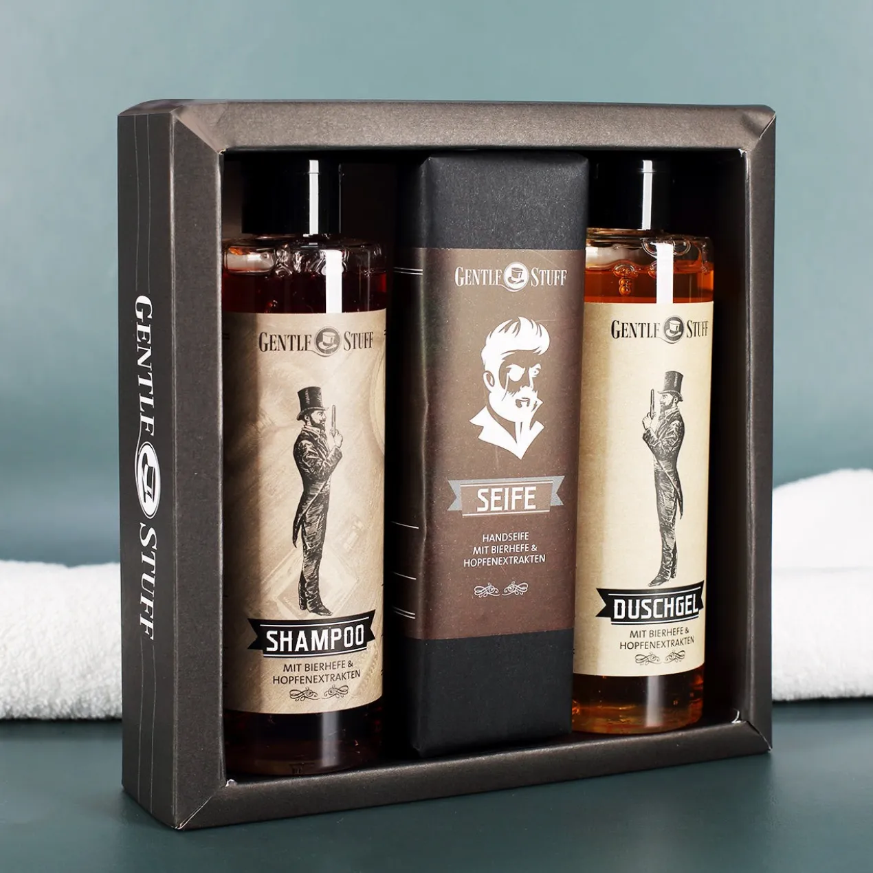 Pflege-Geschenkset für echte Männer im Gentleman Design