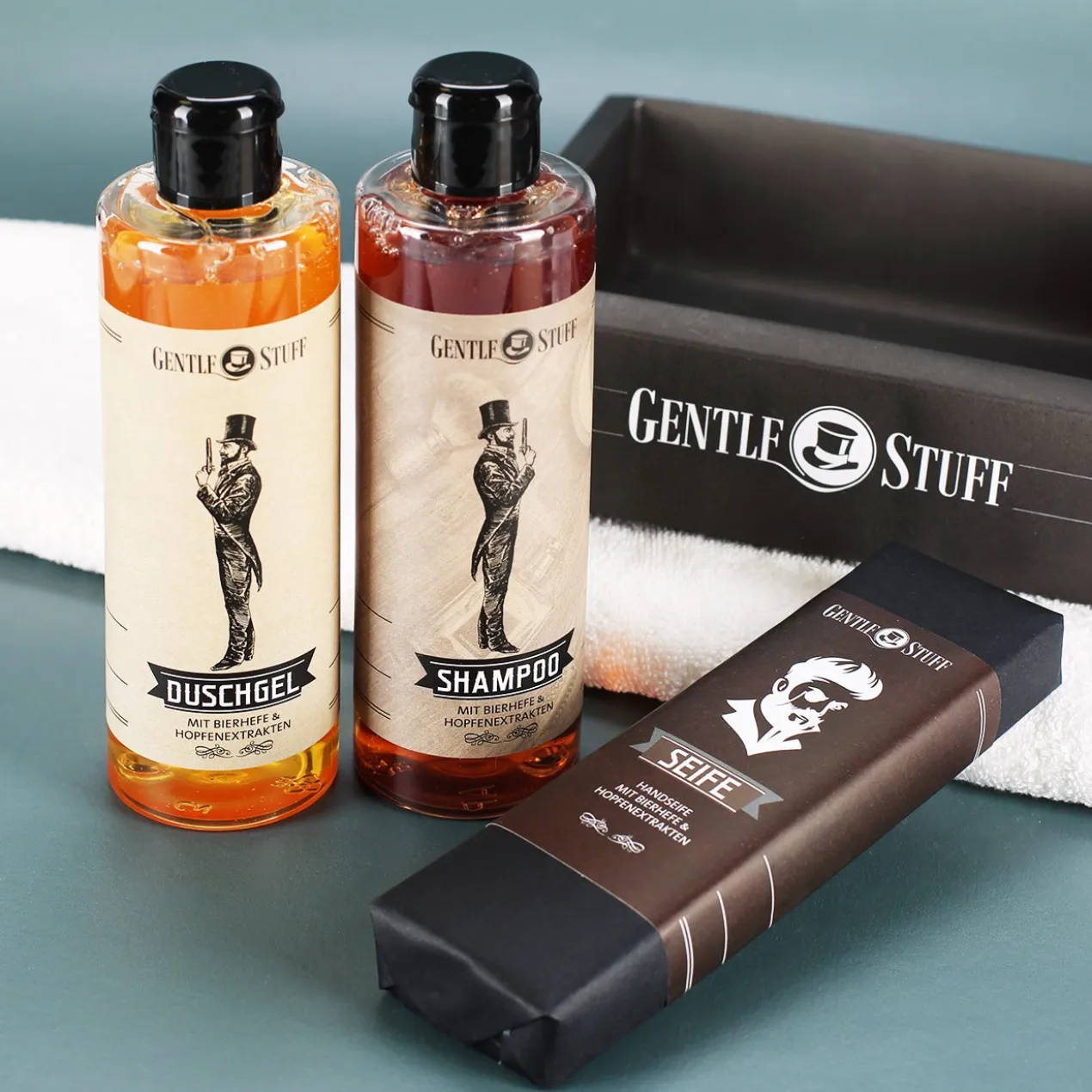 Pflege-Geschenkset für echte Männer im Gentleman Design