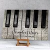 Piano - Leinwand mit zwei Zeilen Text 40x60cm