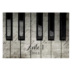 Piano - Leinwand mit zwei Zeilen Text 40x60cm