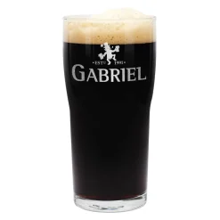 Pint Bierglas für irisches Bier mit Wunschnamen und Jahr