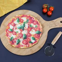 Pizzabrett - Sterneküche - mit persönlicher Namensgravur