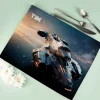 Platzdeckchen aus Stoff mit Raumschiff-Motiv und Name personalisiert für Jungen und Gamer