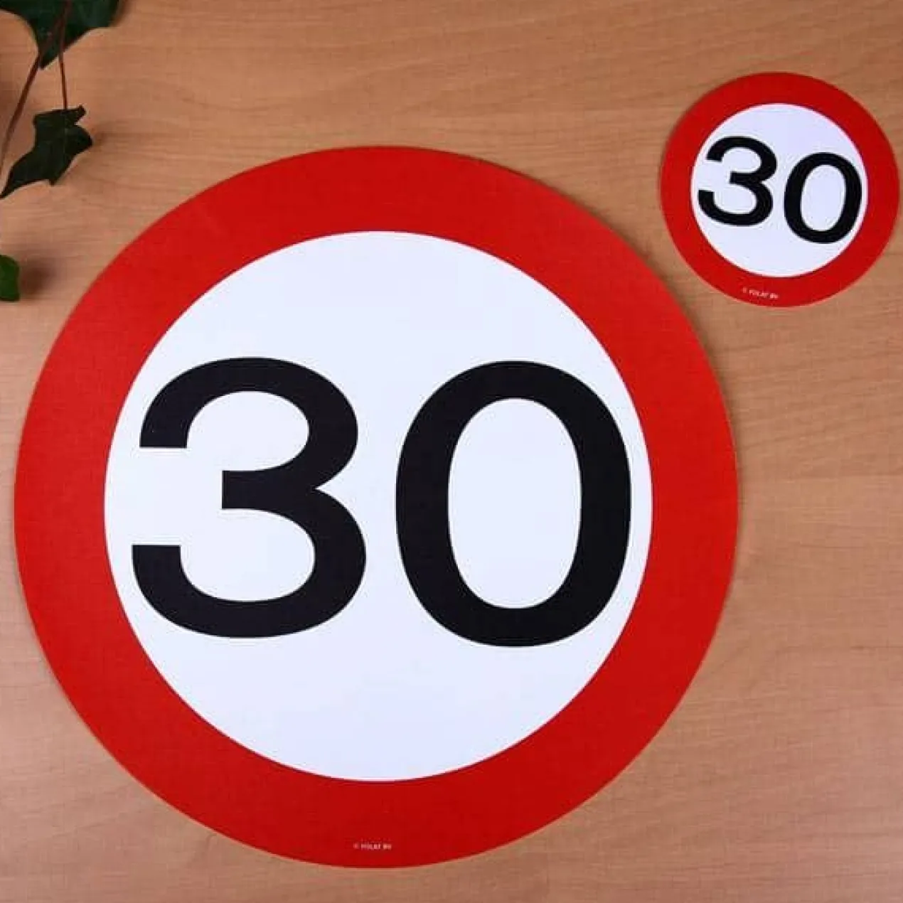 4 Platzsets zum 30. Geburtstag