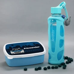 Polizei Brotdose mit gravierter Trinkflasche für Kinder