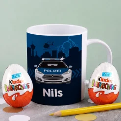 Polizei Tasse aus bruchfestem Kunststoff | Geschenk für Kinder & Kindergarten