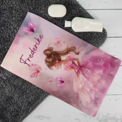 Prinzessinnen Handtuch in 3 Größen mit Wunschname bedruckt