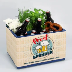 Prostspender Bierbanderole mit Wunschtext und Aufkleber