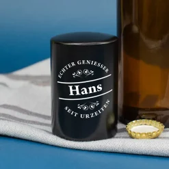 Push-Up Flaschenöffner 'Echter Genießer' personalisiert mit Name | Geschenk für Männer & Vatertag