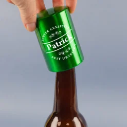 Push-Up Flaschenöffner 'Echter Genießer' personalisiert mit Name | Geschenk für Männer & Vatertag