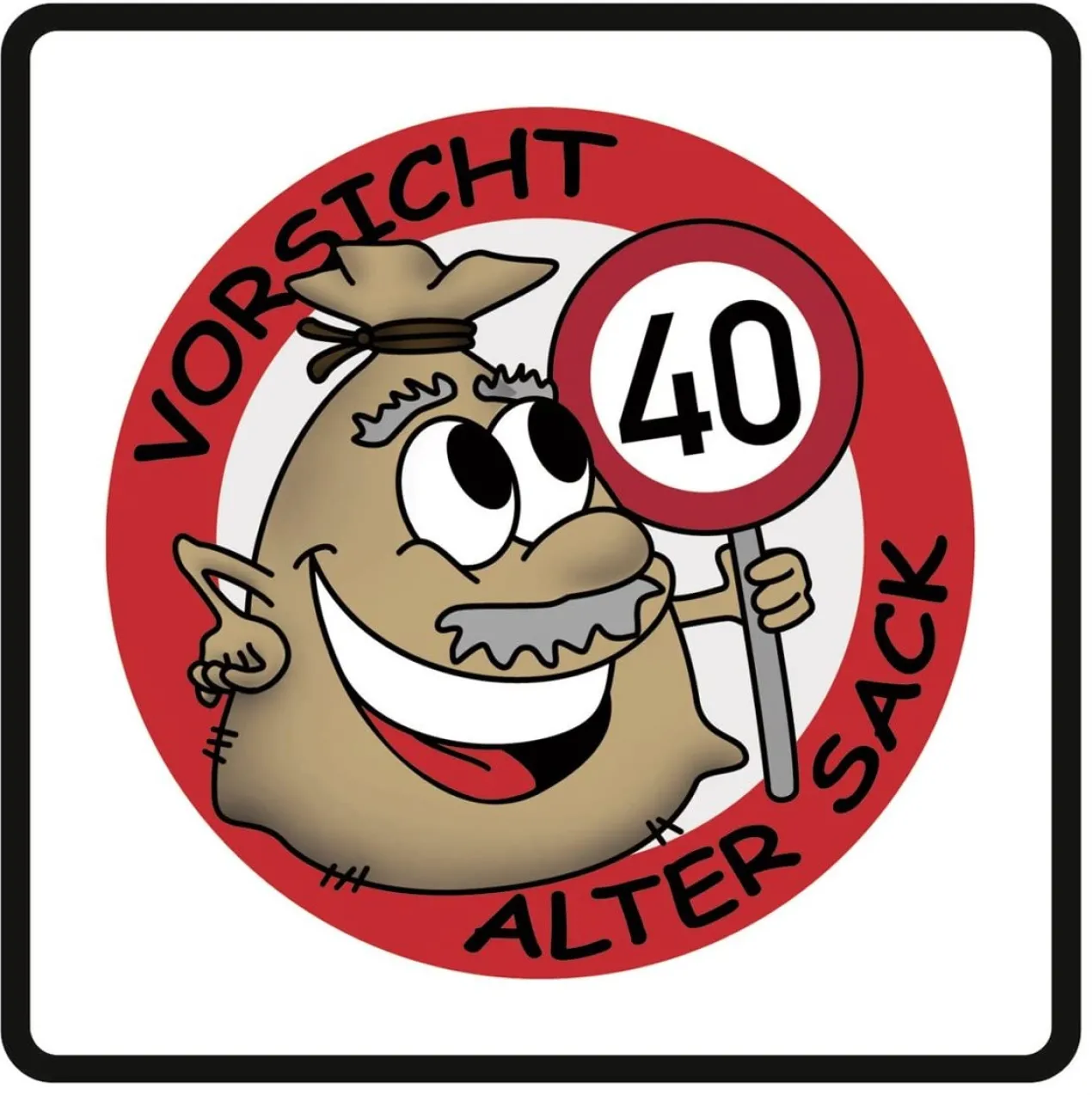 PVC-Banner - Alter Sack - Geburtstagsdekoration