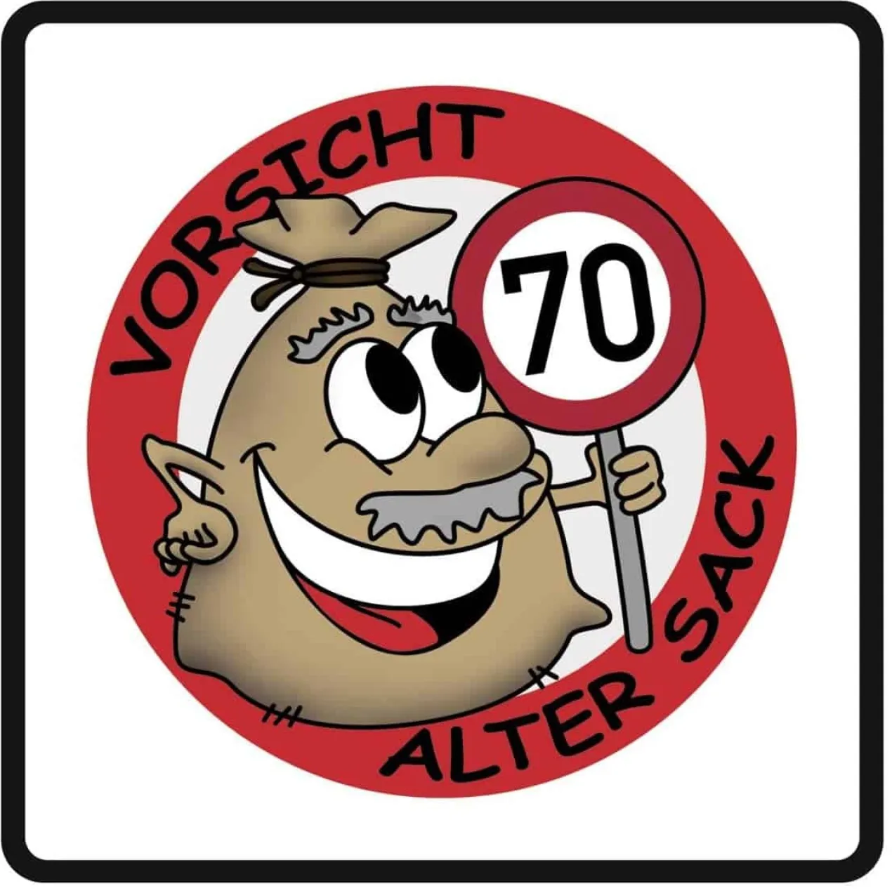 PVC-Banner - Alter Sack - Geburtstagsdekoration