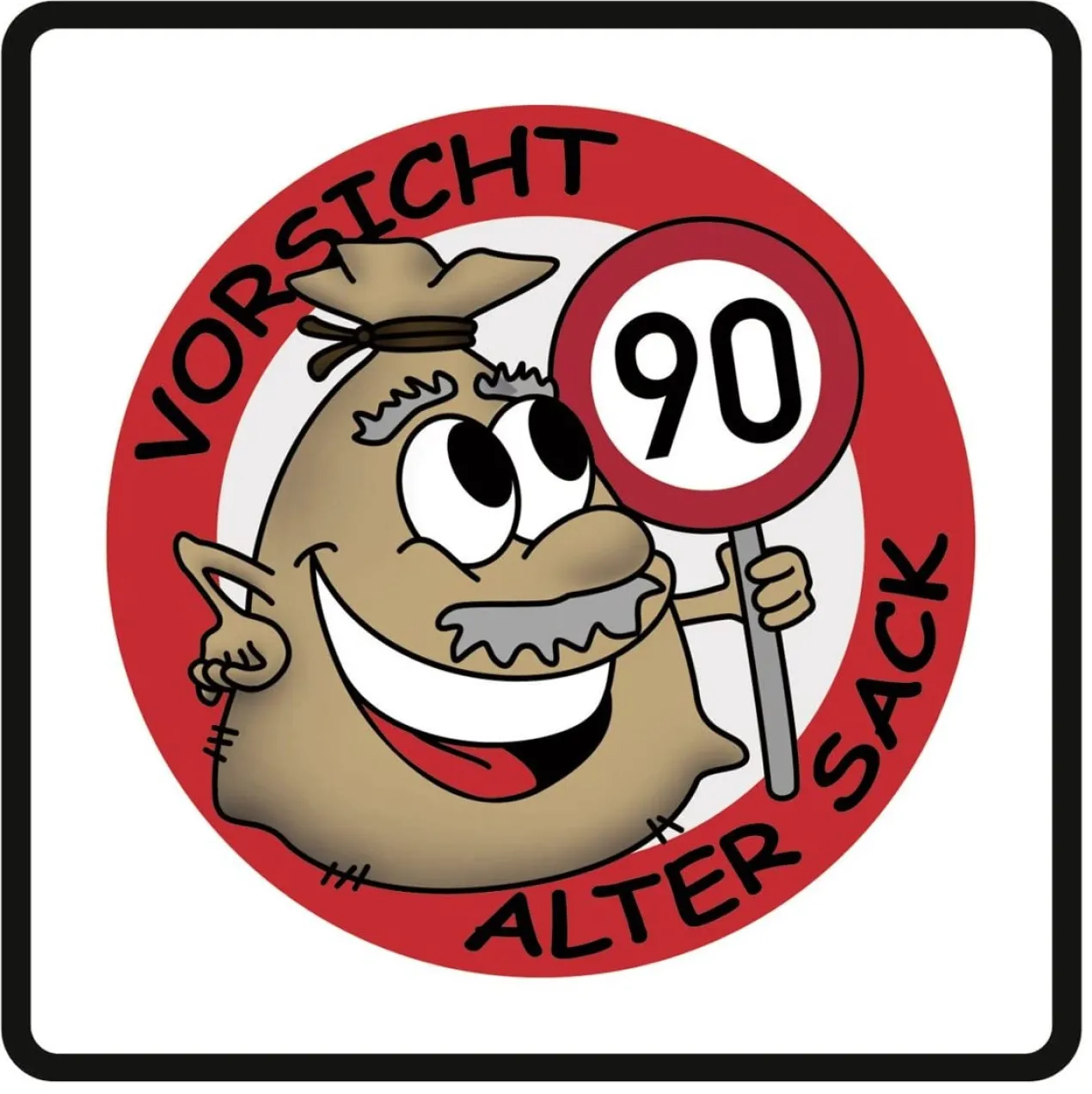 PVC-Banner - Alter Sack - Geburtstagsdekoration
