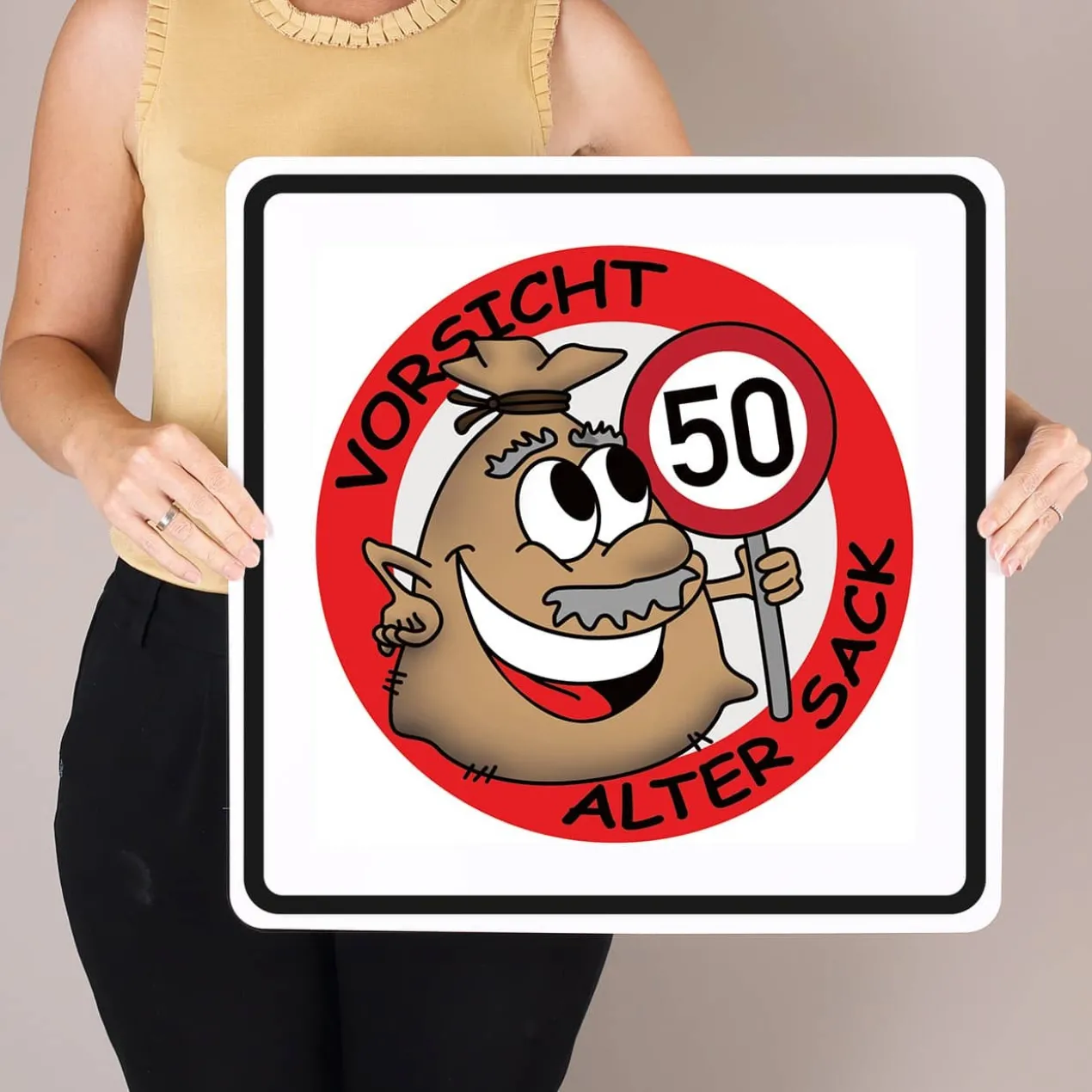 PVC-Banner - Alter Sack - Geburtstagsdekoration