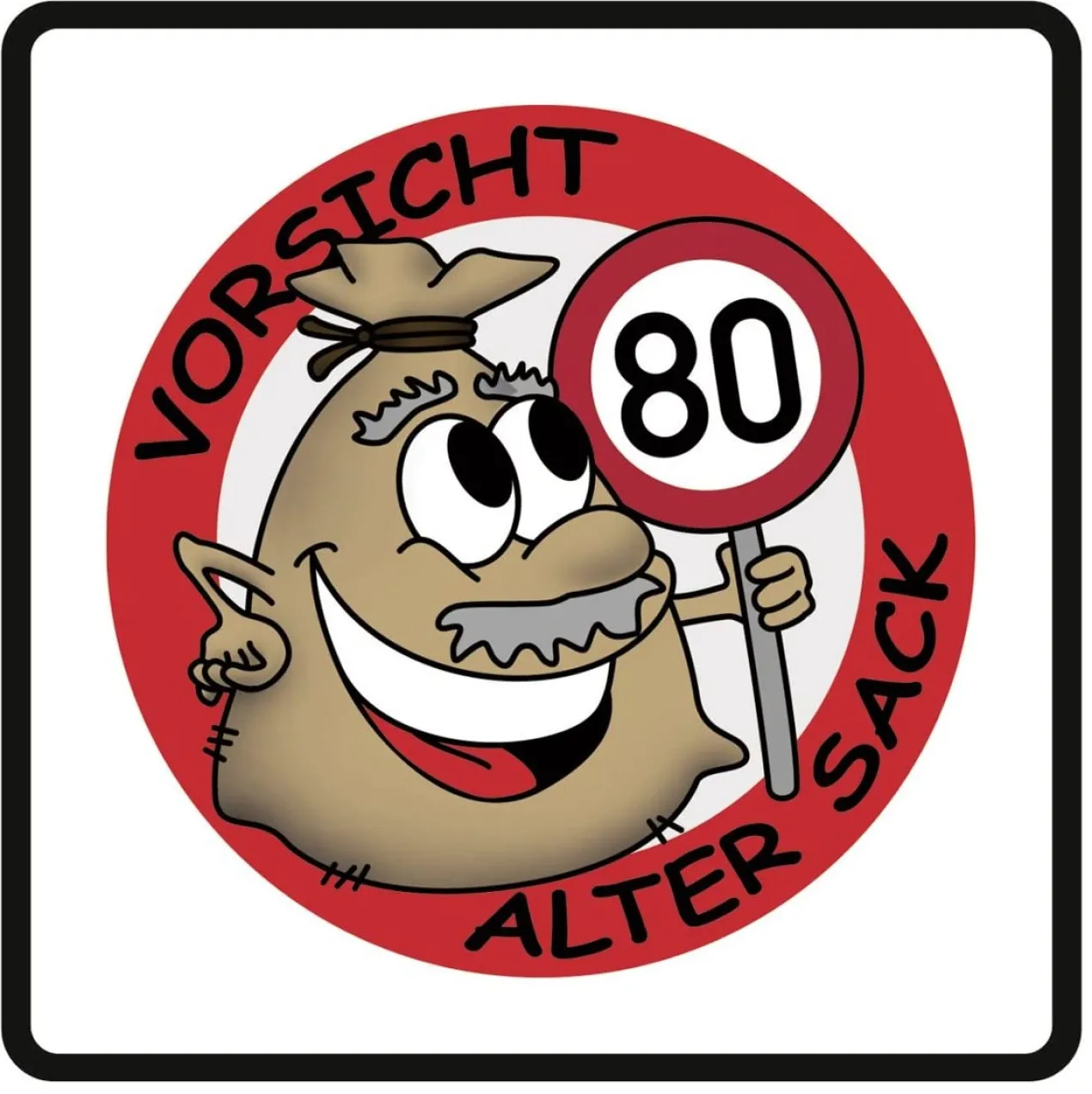 PVC-Banner - Alter Sack - Geburtstagsdekoration