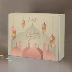 Ramadan Kalender für Mädchen mit Name zum selbst Befüllen | Türme und Laternen