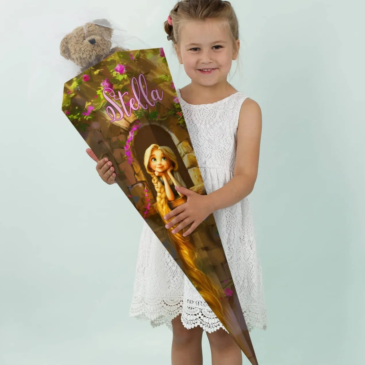 Rapunzel Schultüte mit Ihrem Wunschnamen