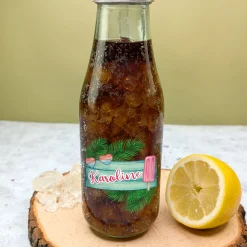 Retro Coca-Cola Trinkflasche aus Glas personalisiert mit Name und Urlaubsmotiv