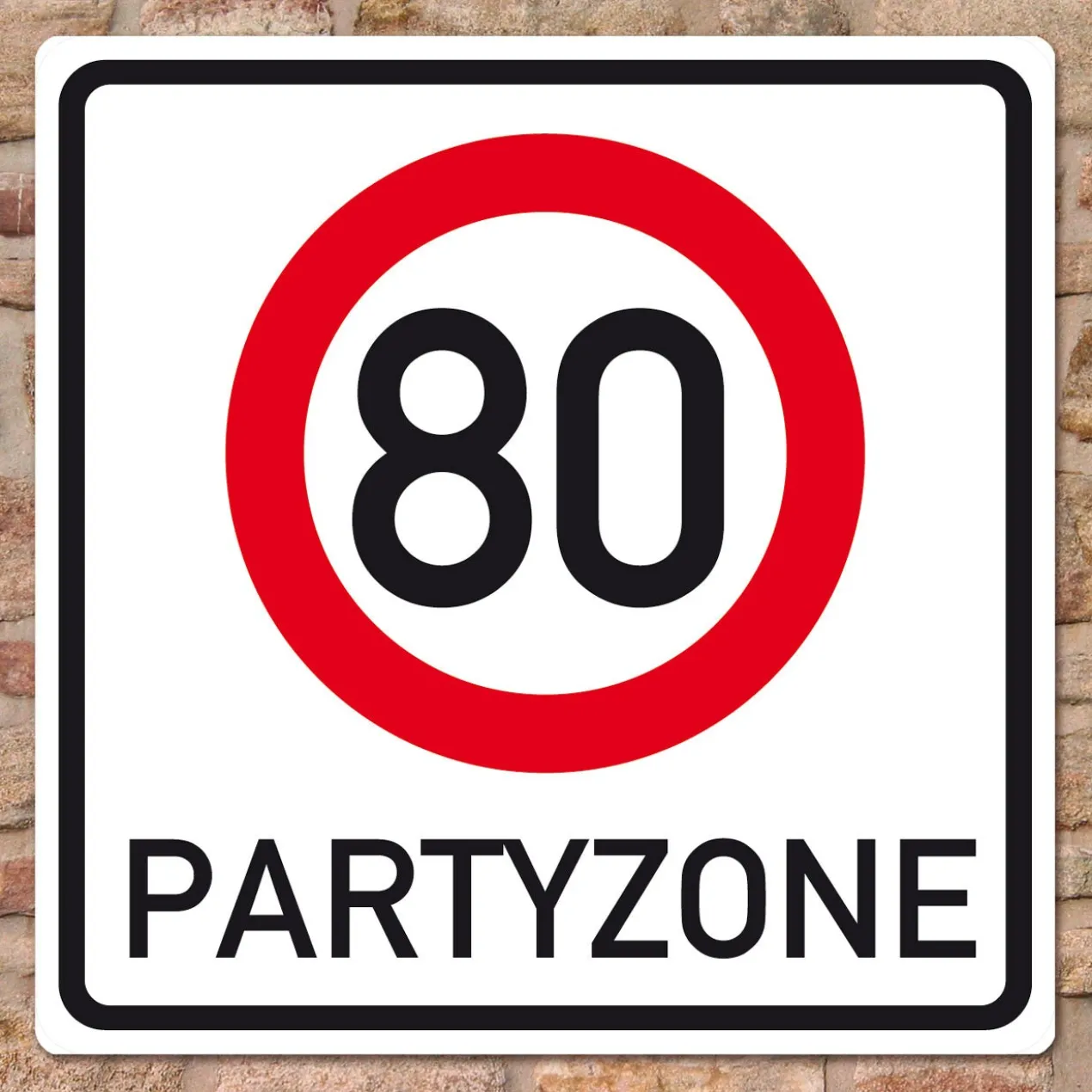 Riesiges PVC Verkehrsschild Geburtstag - 18 bis 100
