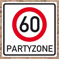 Riesiges PVC Verkehrsschild Geburtstag - 18 bis 100