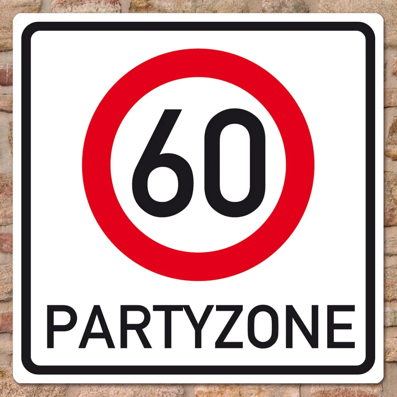 Riesiges PVC Verkehrsschild Geburtstag - 18 bis 100