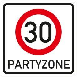 Riesiges PVC Verkehrsschild Geburtstag - 18 bis 100