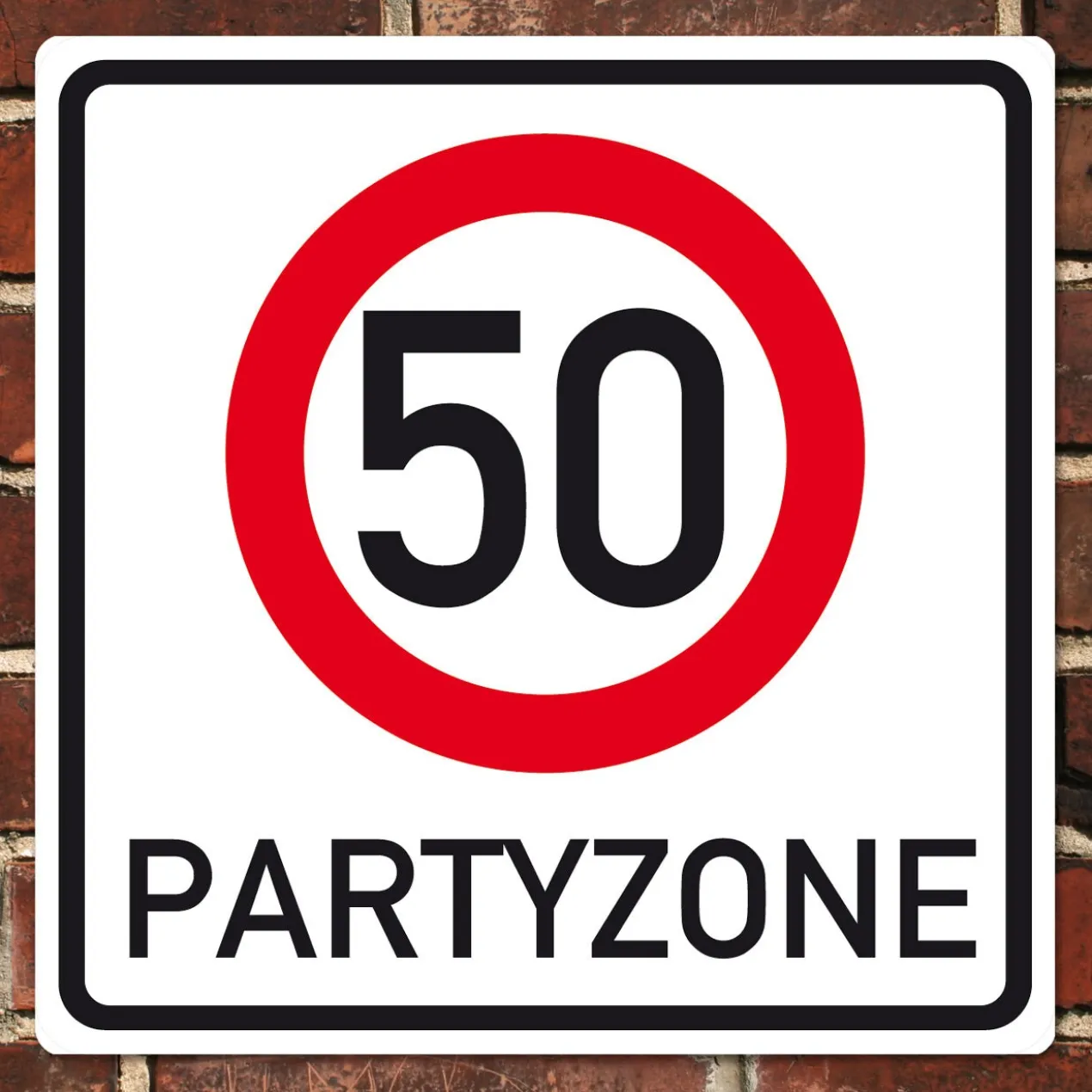 Riesiges PVC Verkehrsschild Geburtstag - 18 bis 100