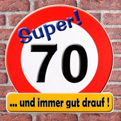 Riesiges Schild *Super! 70*