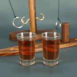 Ringwurf-Trinkspiel aus Holz