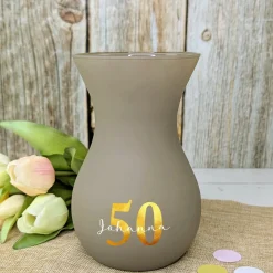Ritzenhoff Vase zum Geburtstag personalisiert mit Name & Alter | 3 Farben zur Auswahl