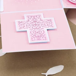 Rosa Überraschungsbox zur Kommunion, für Geldgeschenke und Gutscheine