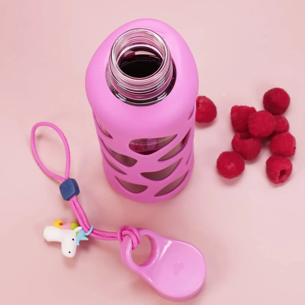 Rosa Kinder-Trinkflasche und Brotdose im Set mit Ihrem Wunschnamen