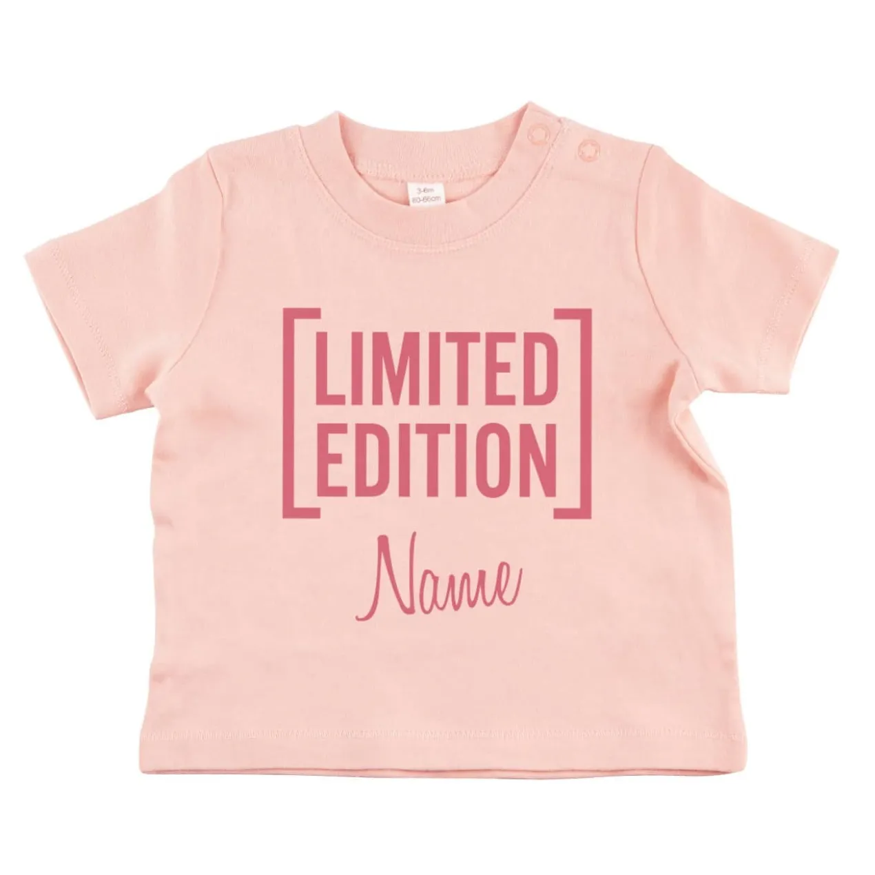Rosa T-Shirt für Babys Limited Edition mit Name